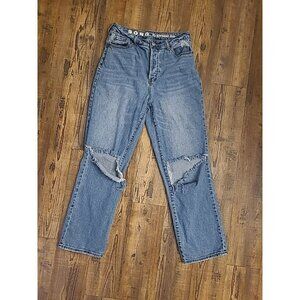 S.O.N.G Used 90s Women's Jeans Size 9/29 Boyfriend Jeans Low Rise Denim Blue